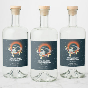 Racing-Drohne Alkoholflaschenetikett
