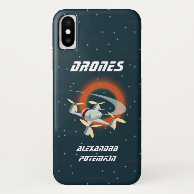 Racing-Drohne Case-Mate iPhone Hülle (Rückseite)