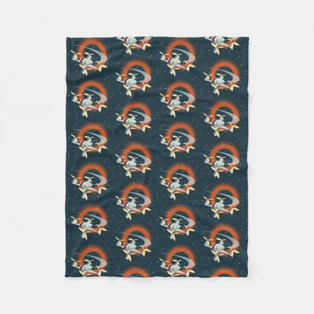 Racing-Drohne Fleecedecke (Vorderseite)