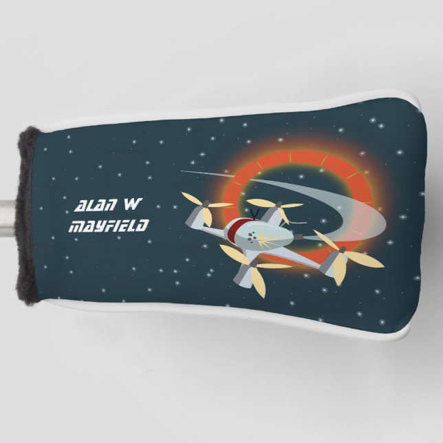 Racing-Drohne Golf Headcover (Vorderseite)