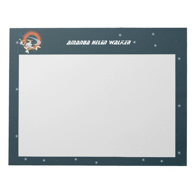 Racing-Drohne Notizblock (Vorderseite)