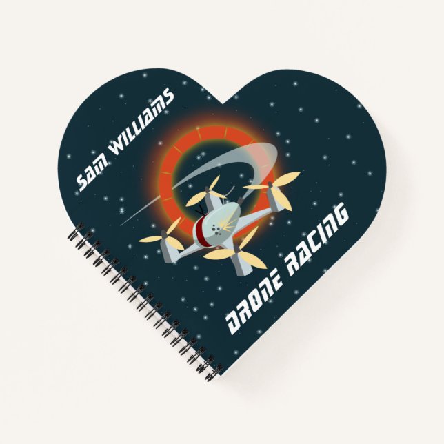 Racing-Drohne Notizbuch (Vorderseite)