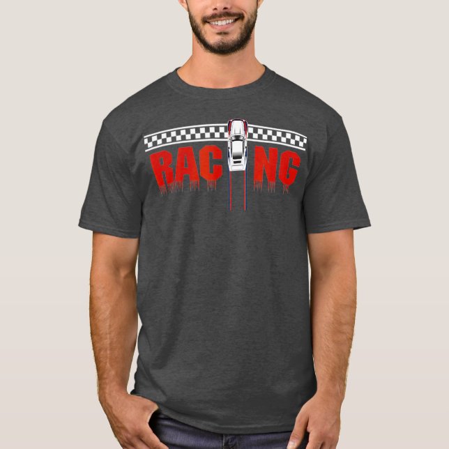 Racing End Line T Shirt - Drag Racing (Vorderseite)