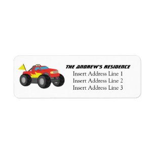 Racing Fiery Red Monster Truck für Jungen