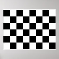 Racing-Flag für schwarz-weiß kariertes Auto