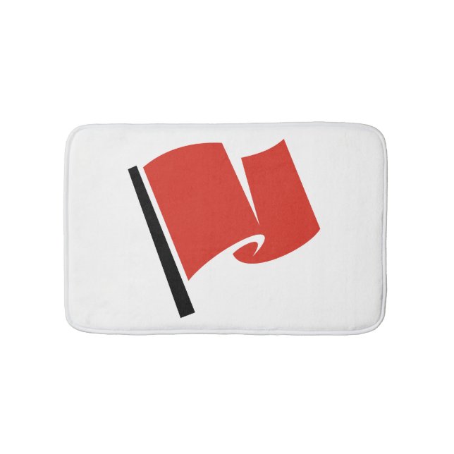 Racing Flag Red Badematte (Vorderseite)