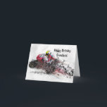 RACING GRANDSON BIRTHDAY CARD KARTE<br><div class="desc">Perfekt für den Schnelligkeitsdämon Enkel.</div>
