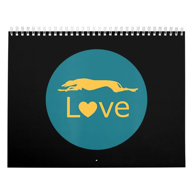 Racing Greyhound-Liebe Kalender (Titelbild)