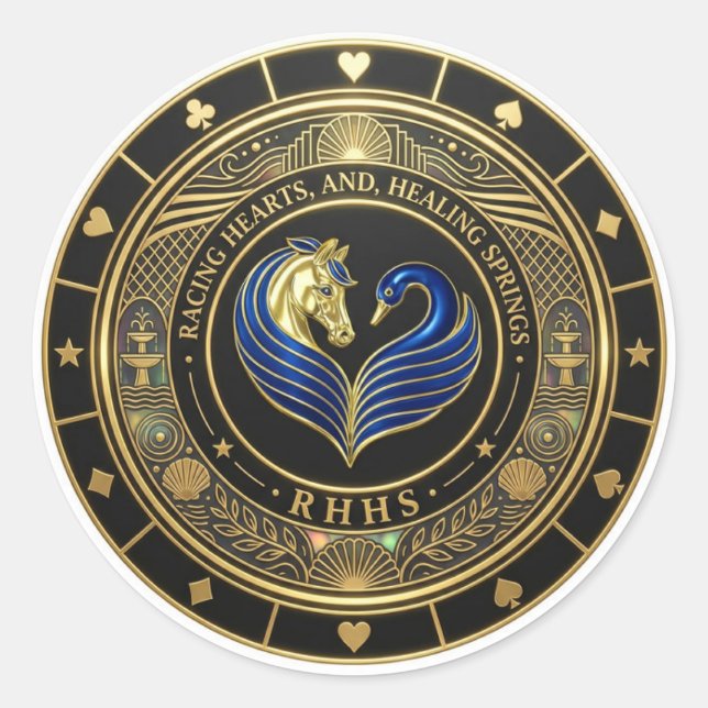 Racing Hearts und Healing Springs - Aufkleber (Vorderseite)