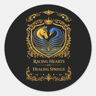Racing Hearts und Healing Springs Feuerzeug Runder Aufkleber