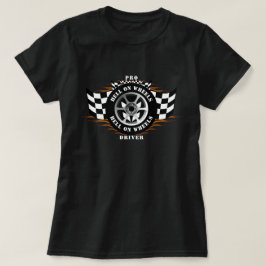 Racing Hell on Wheels Checkered Flag T-Shirt