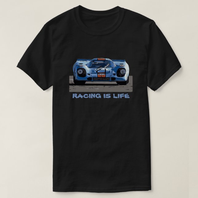 RACING IST LEBEN T-Shirt (Design vorne)
