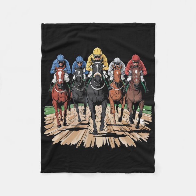 Racing Jockey Racer Der Fleecedecke (Vorderseite)