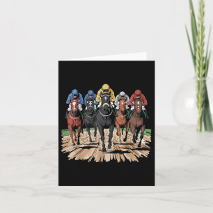 Racing Jockey Racer Derby Rider Gifts Men Wo Karte