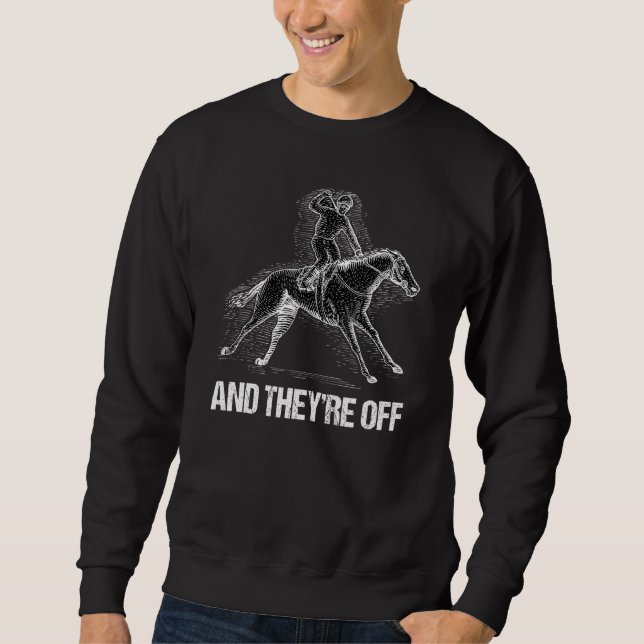 Racing Jockey Racer Derby Rider Track Race Sweatshirt (Vorderseite)