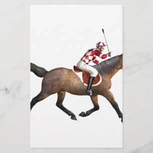 Racing Jockey und Horse