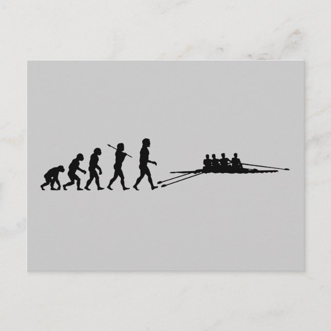 Racing Muschel Sport Postkarte (Vorderseite)