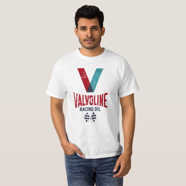 Racing Oil Vintage Emblem T-Shirt (Vorne ganz)