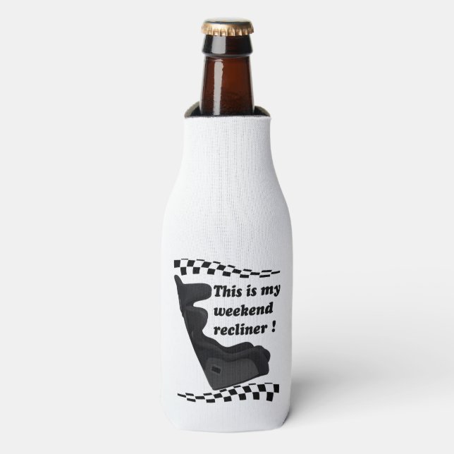 Racing Recliner Flasche am Wochenende Cooler Flaschenkühler (Flaschenvorderseite)