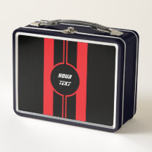 Racing Red Double Stripes Sport Custom
