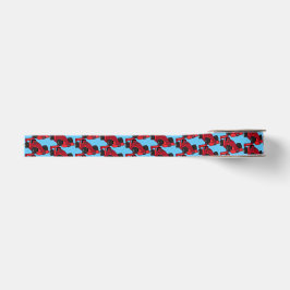 Racing Red Sports Cars Racetrack Sport Gemustert Ripsband