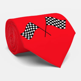 Racing Schwarz-weißen Karo Flags JEDE FARBE Neckti Krawatte