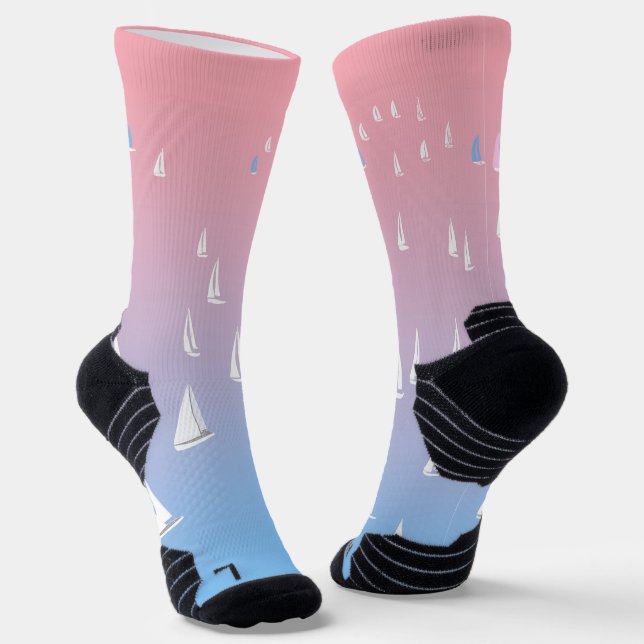 Racing Segelboote im offenen Meer Socken (Gewinkelt)