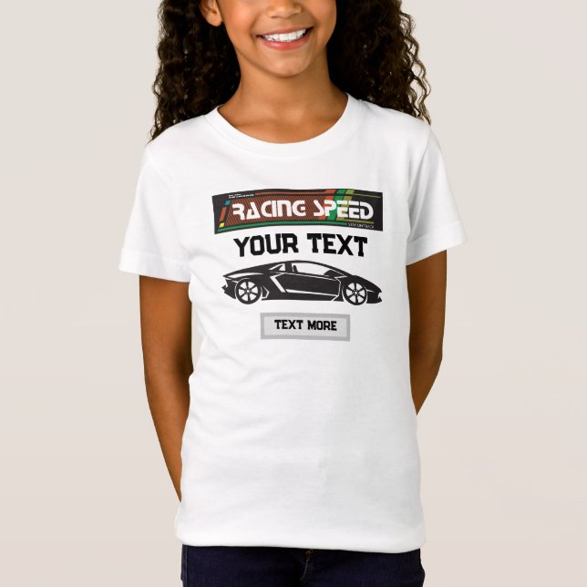 Racing Speed Car Design – Fast Motorsport Performa T-Shirt (Vorderseite)