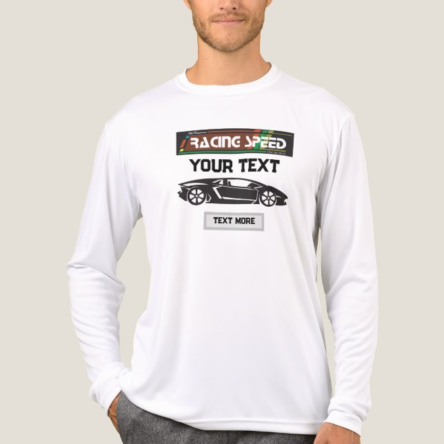 Racing Speed Car Design – Fast Motorsport Performa Tri-Blend Shirt (Vorderseite)