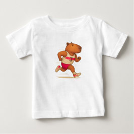 Racing Spirit: Capybara auf der Flucht Baby T-shirt