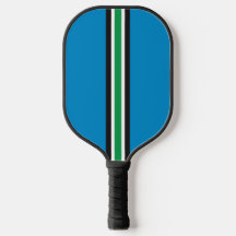 Racing Stripes Blue Pickleball Paddle