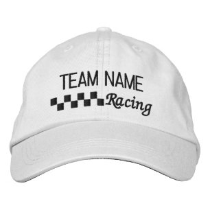 Racing Team Karo Bestickte Baseballkappe