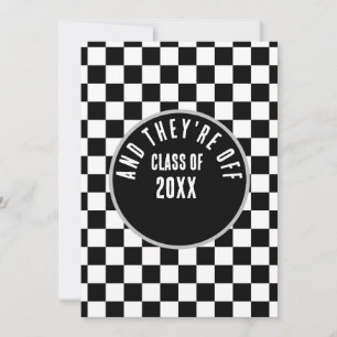 Racing Thème Graduation Invitation