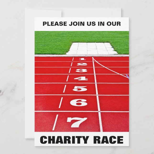 Racing Track Charity Invitation (Devant)