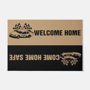 Racing Welcome Mat. Tapis de course