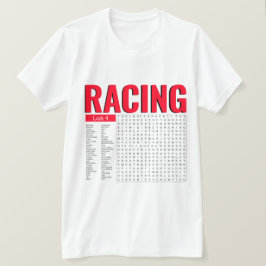 Racing Words suchen T-Shirt