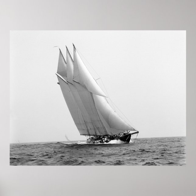 Racing Yacht Atlantic: 1904 Poster (Vorne)
