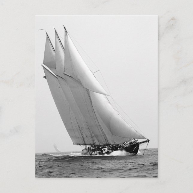 Racing Yacht Atlantic, 1904 Postkarte (Vorderseite)