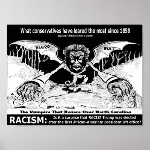Racisme : affiche 1898
