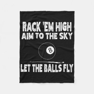Rack Em High Aim auf den Himmel Ließ die lustige B Fleecedecke