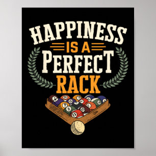 Rack Funny Pool Billiard Game Snooker Pool Player Poster