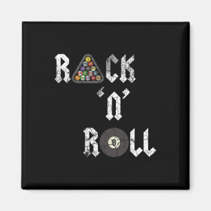Rack N Roll Funny Pool Billard Cue Sports Echt Magnet