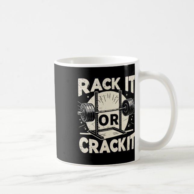 Racken oder Crack-It-Barbell-Bodybuilding 1 Kaffeetasse (Rechts)