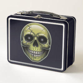 Racker Schädel Metall Brotdose