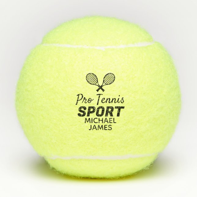 Racket Design, Pro Tennis Sport, Personalisiert Tennisbälle (Vorderseite)