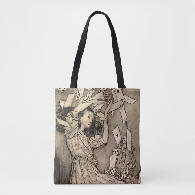 Rackham Alice Wiederherstellung Vintages Wunderlan Tasche (Vorderseite)