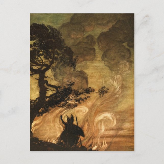 Rackham's Valkyrie Postkarte (Vorderseite)