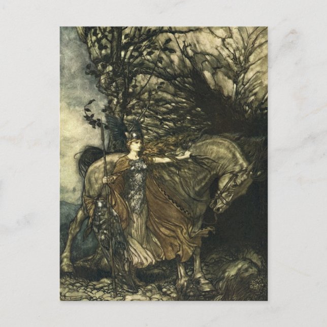 Rackham's Valkyrie Postkarte (Vorderseite)