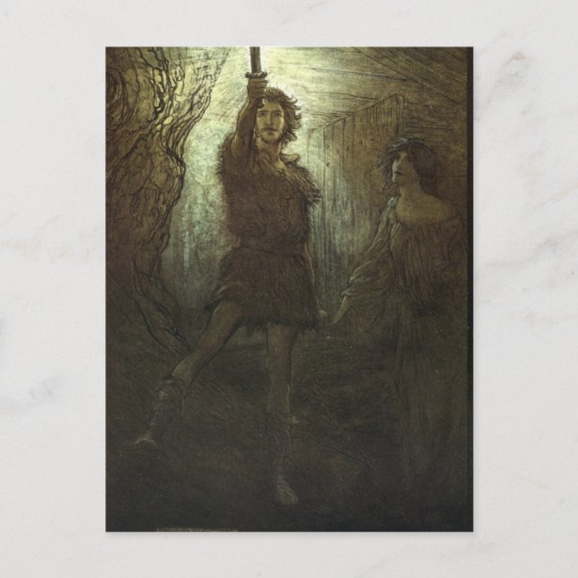 Rackham's Valkyrie Postkarte (Vorderseite)