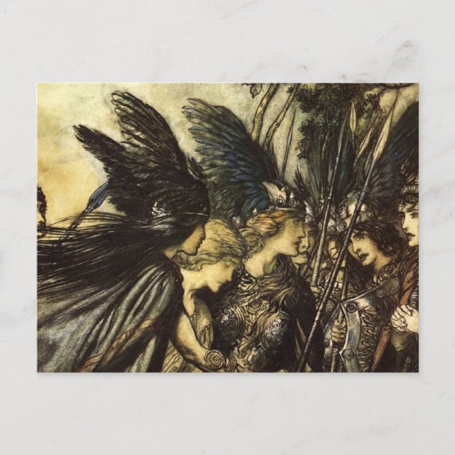 Rackham's Valkyrie Postkarte (Vorderseite)